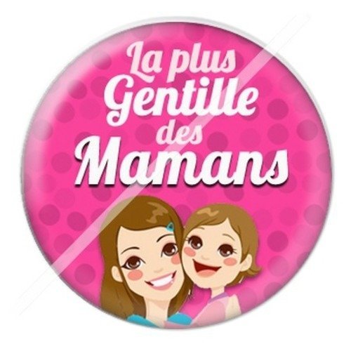 Cabochon résine à coller 25 mm maman p2