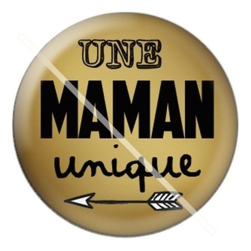 Cabochon résine à coller 25 mm maman wa2