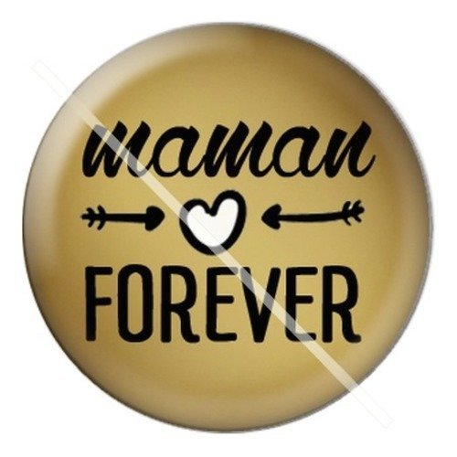 Cabochon résine à coller 25 mm maman wa15