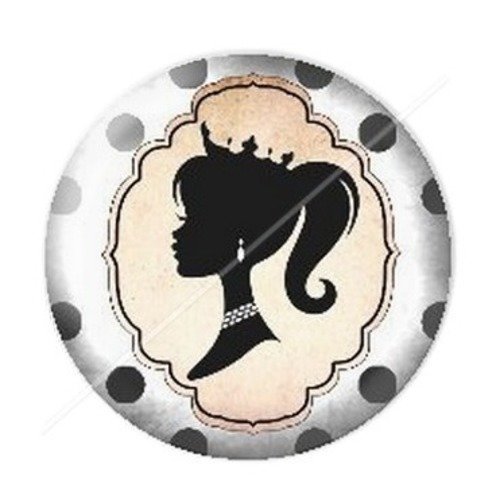 Cabochon résine à coller 25 mm maman xb5