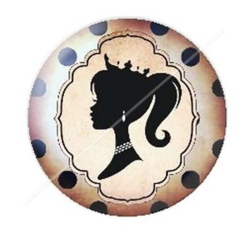 Cabochon résine à coller 25 mm maman xb8