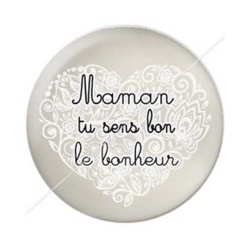 Cabochon résine à coller 25 mm maman zb9
