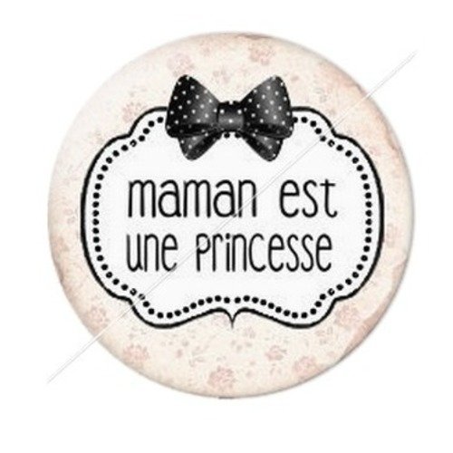 Cabochon résine à coller 25 mm maman zb20