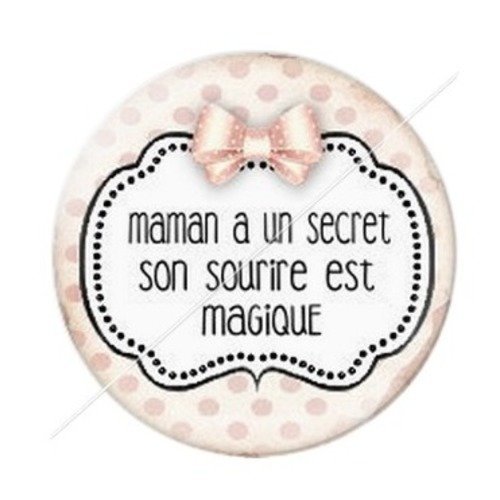 Cabochon résine à coller 25 mm maman zb29