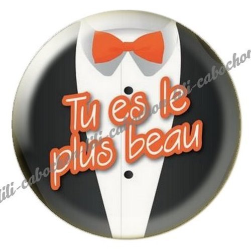 Cabochon résine à coller 25 mm  papa bb5