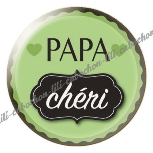 Cabochon résine à coller 25 mm  papa bb8