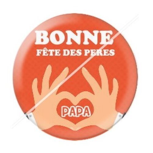 Cabochon résine à coller 25 mm  papa pa4