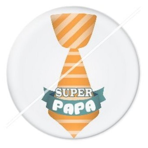 Cabochon résine à coller 25 mm  papa pa9