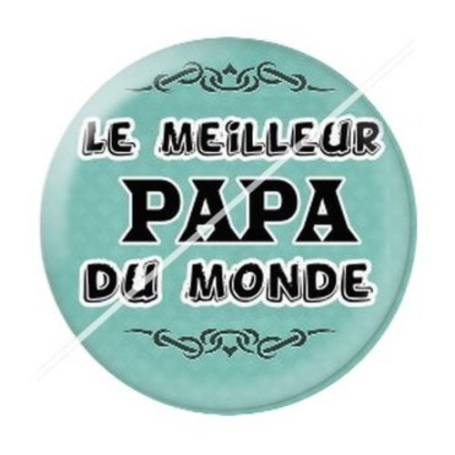 Cabochon résine à coller 25 mm  papa pa12