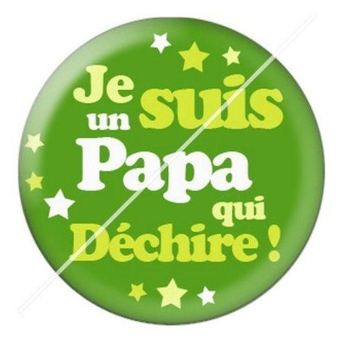 Cabochon résine à coller 25 mm  papa pb5