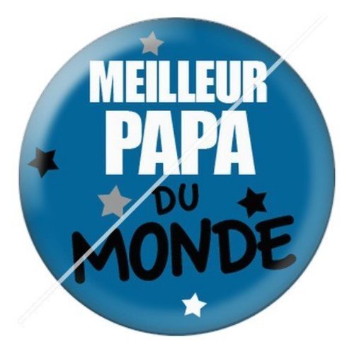 Cabochon résine à coller 25 mm  papa pb8