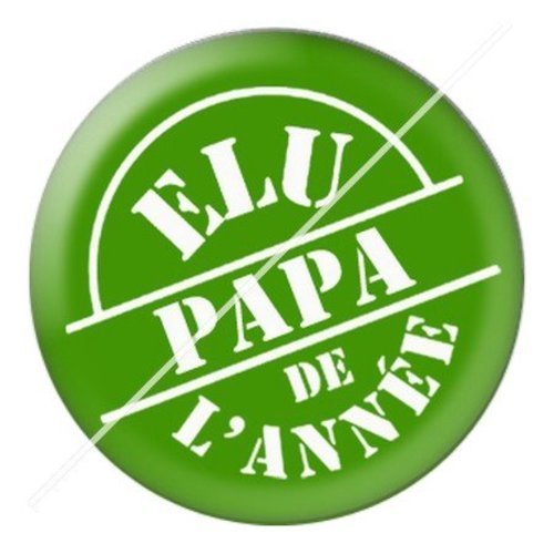 Cabochon résine à coller 25 mm  papa pb10