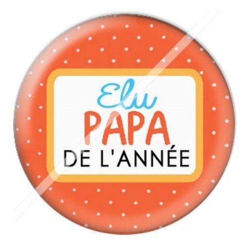 Cabochon résine à coller 25 mm  papa pap4