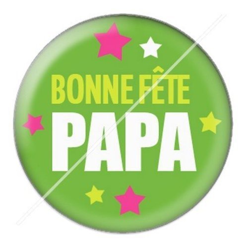 Cabochon résine à coller 25 mm  papa pg2