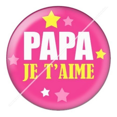 Cabochon résine à coller 25 mm  papa pg9