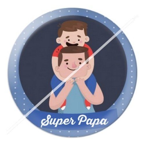 Cabochon résine à coller 25 mm  papa ph2