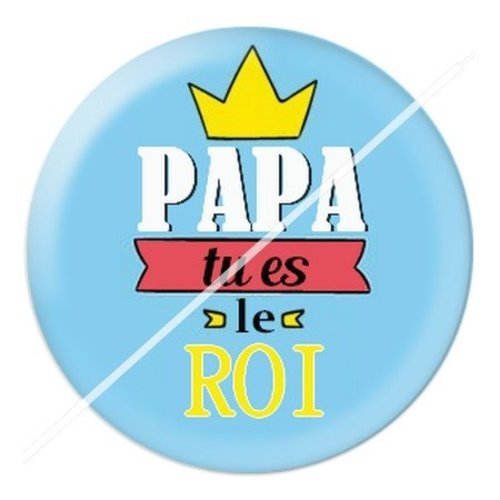 Cabochon résine à coller 25 mm  papa ph6