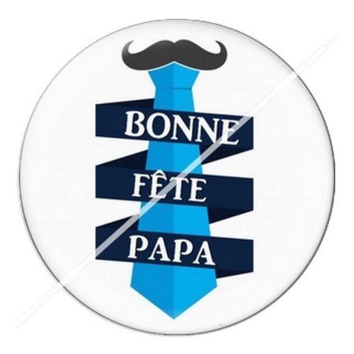 Cabochon résine à coller 25 mm  papa ph8