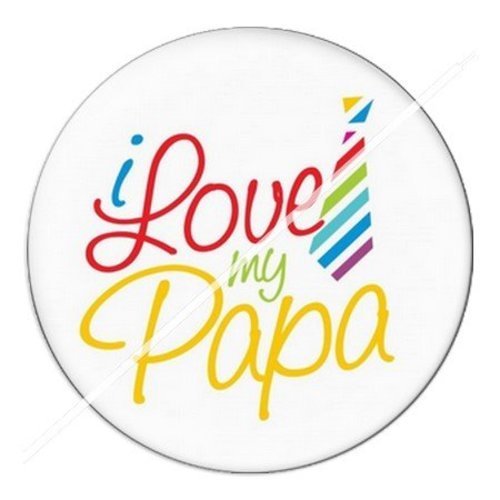 Cabochon résine à coller 25 mm  papa pi1