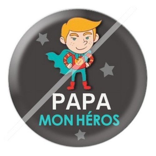 Cabochon résine à coller 25 mm  papa papb2