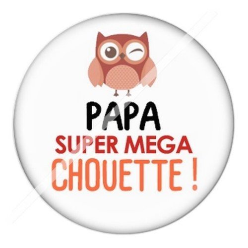 Cabochon résine à coller 25 mm  papa papb6