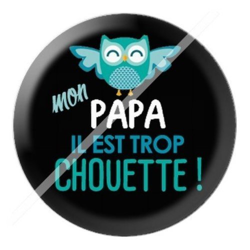 Cabochon résine à coller 25 mm  papa papb9