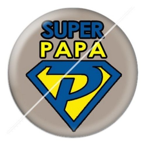 Cabochon résine à coller 25 mm  papa spa6