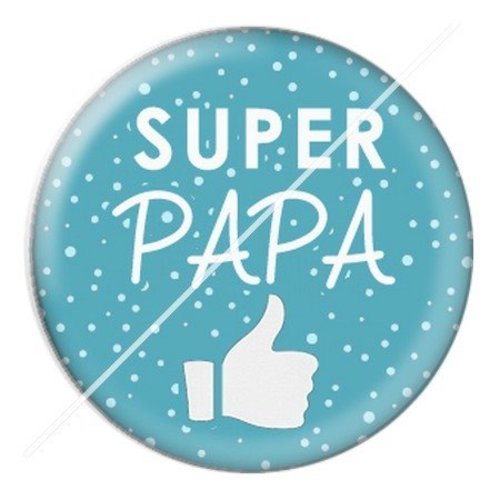 Cabochon résine à coller 25 mm  papa spa12