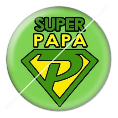 Cabochon résine à coller 25 mm  papa spa13