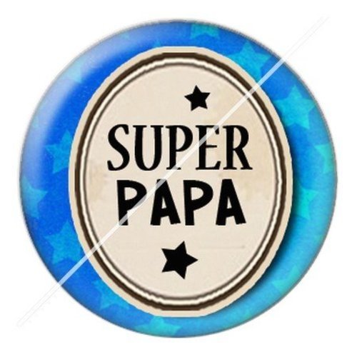 Cabochon résine à coller 25 mm  papa spa14