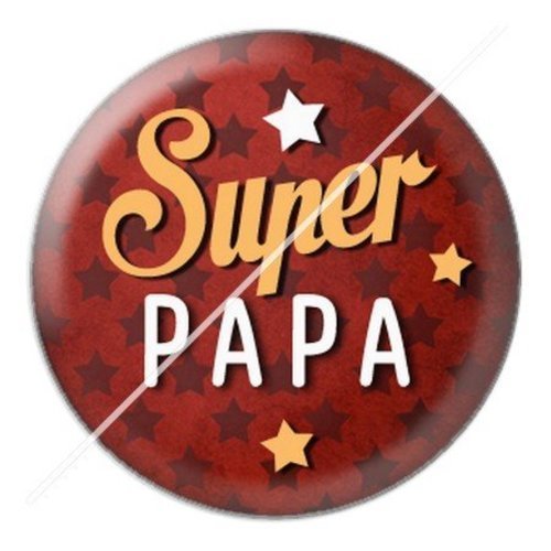 Cabochon résine à coller 25 mm  papa spa15