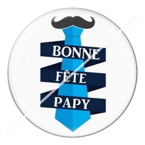 Cabochon résine à coller 25 mm  papy pac5