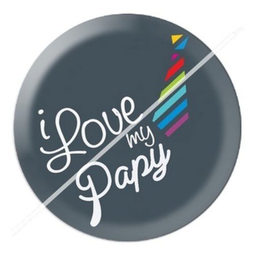 Cabochon résine à coller 25 mm  papy pac9