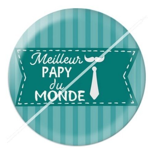 Cabochon résine à coller 25 mm  papy pac20