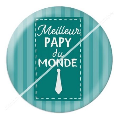 Cabochon résine à coller 25 mm  papy pac21