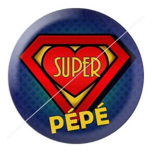 Cabochon résine à coller 25 mm  papy pad1