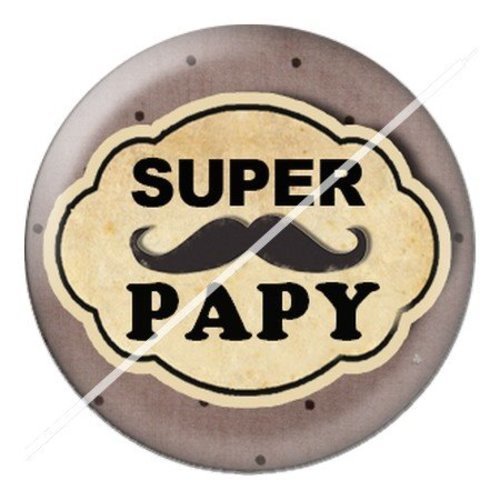 Cabochon résine à coller 25 mm  papy pae5