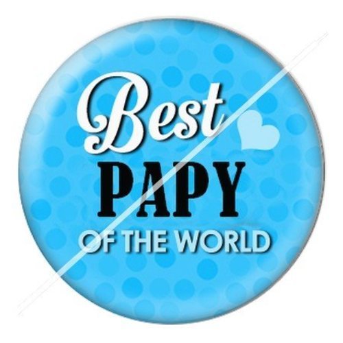 Cabochon résine à coller 25 mm  papy pae31