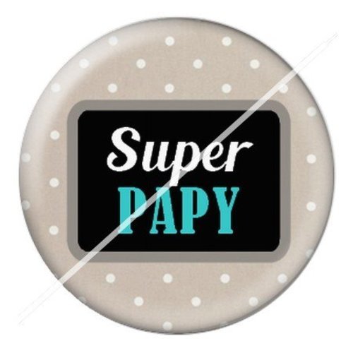 Cabochon résine à coller 25 mm  papy pae35