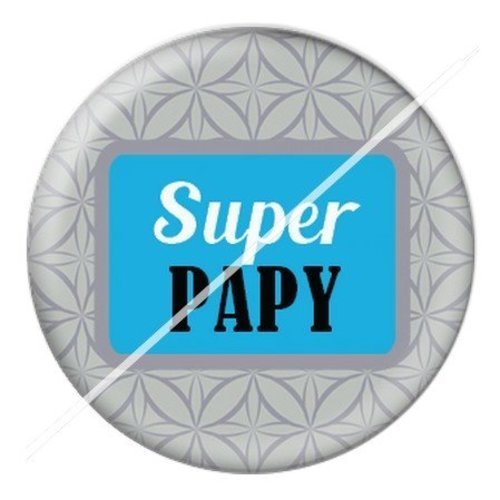 Cabochon résine à coller 25 mm  papy pae37