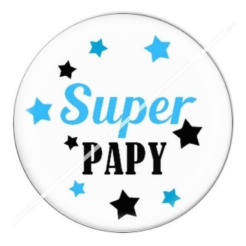 Cabochon résine à coller 25 mm  papy pae39