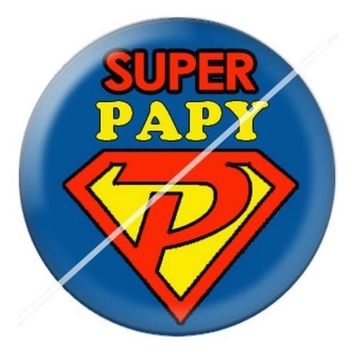 Cabochon résine à coller 25 mm  papy pae40