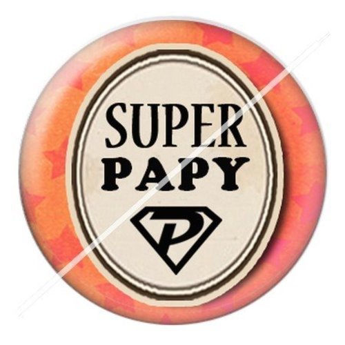 Cabochon résine à coller 25 mm  papy pae41