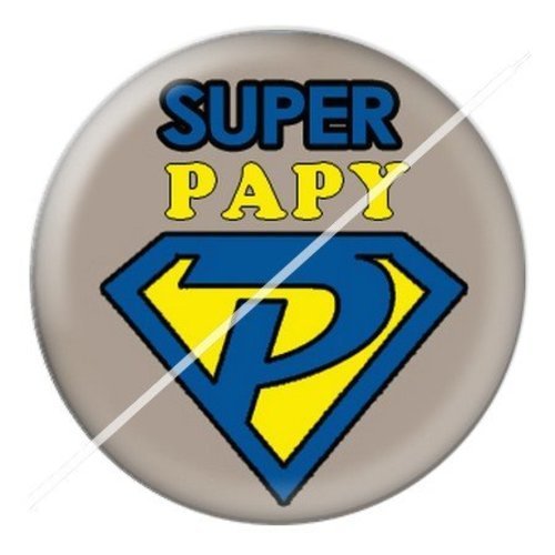 Cabochon résine à coller 25 mm  papy pae43