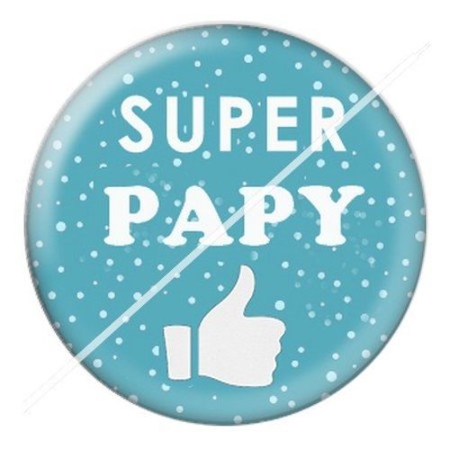 Cabochon résine à coller 25 mm  papy pae44