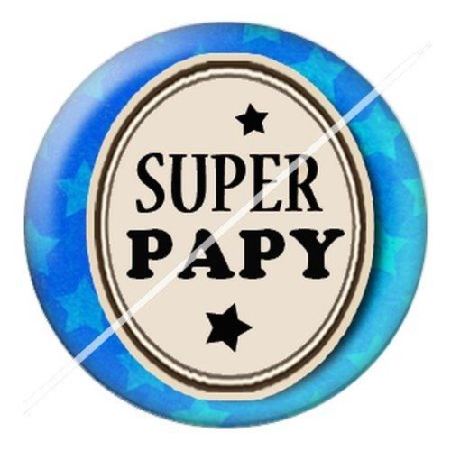 Cabochon résine à coller 25 mm  papy pae45