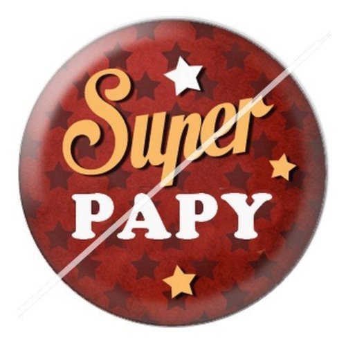 Cabochon résine à coller 25 mm  papy pae46