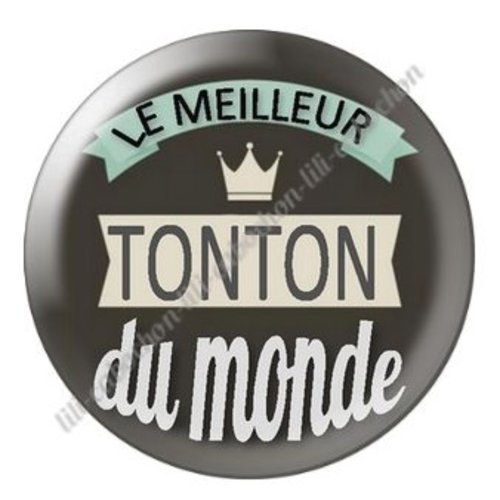 Cabochon résine à coller 25 mm tonton ab29