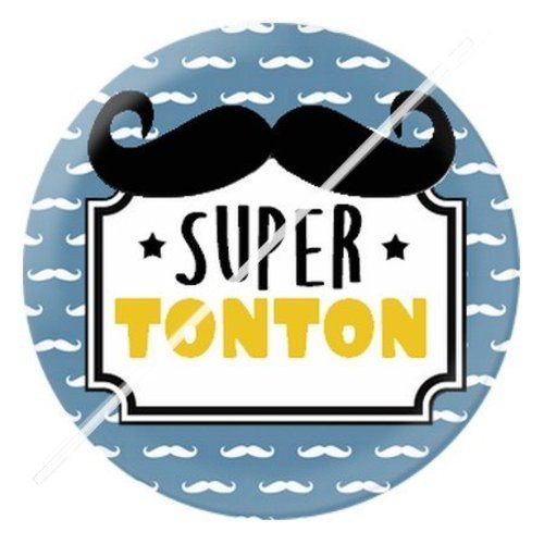 Cabochon résine à coller 25 mm tonton 2