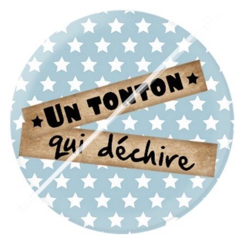 Cabochon résine à coller 25 mm tonton 6